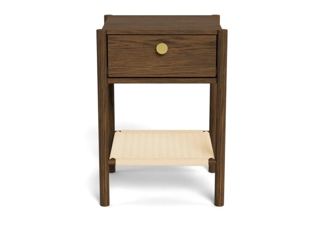 Nachtkastje Hudson Gerookt Eiken 60cm - Giga Living