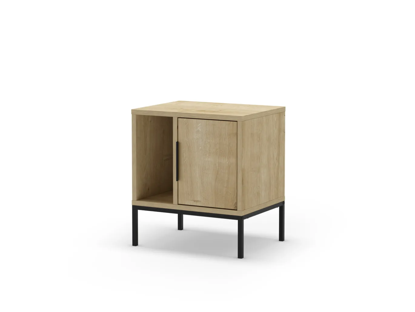 Nachtkastje Lani 1d1h Eiken - Giga Meubel