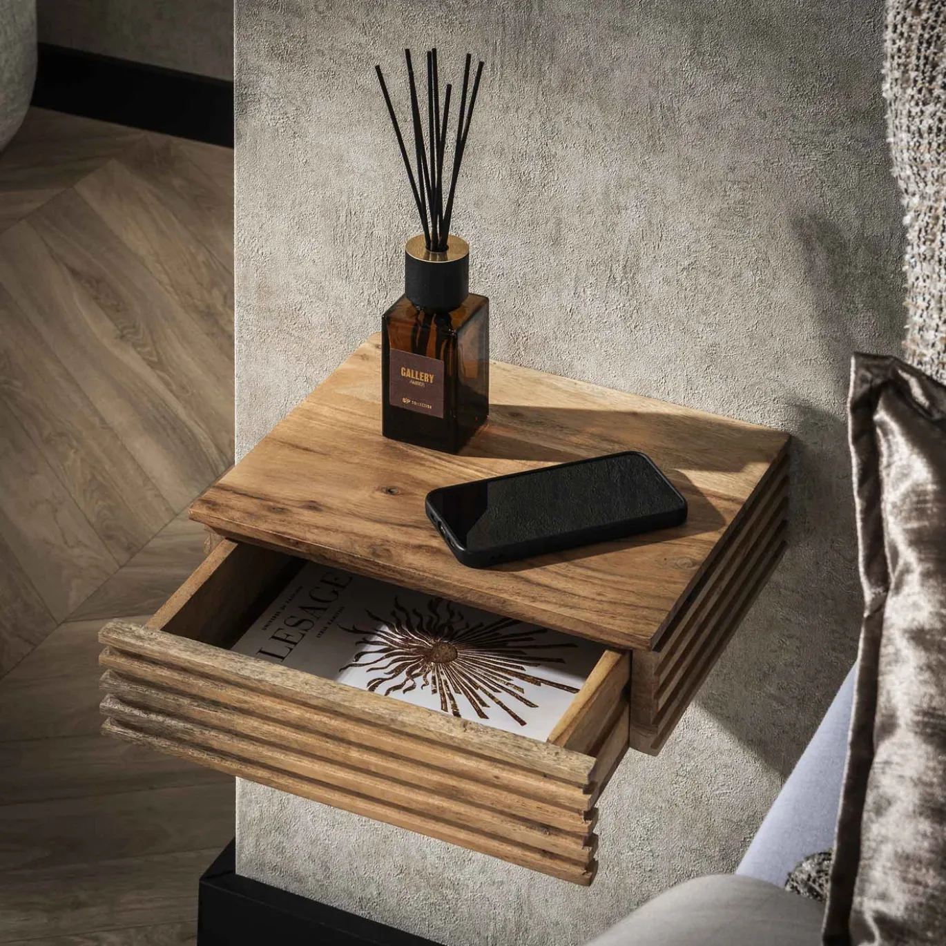 Nachtkastje Layer XS Naturel Set van 2 - Giga Meubel