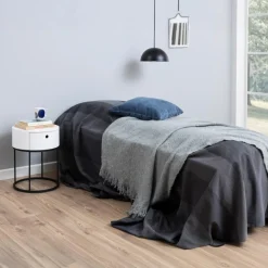 Nachtkastje Marco Wit Ø40x51cm MDF - Giga Living