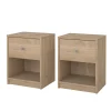 Nachtkastje May Jackson Hickory Set van 2 - Giga Living