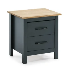 Nachtkastje Miranda 2L Blauw Wax - Giga Meubel