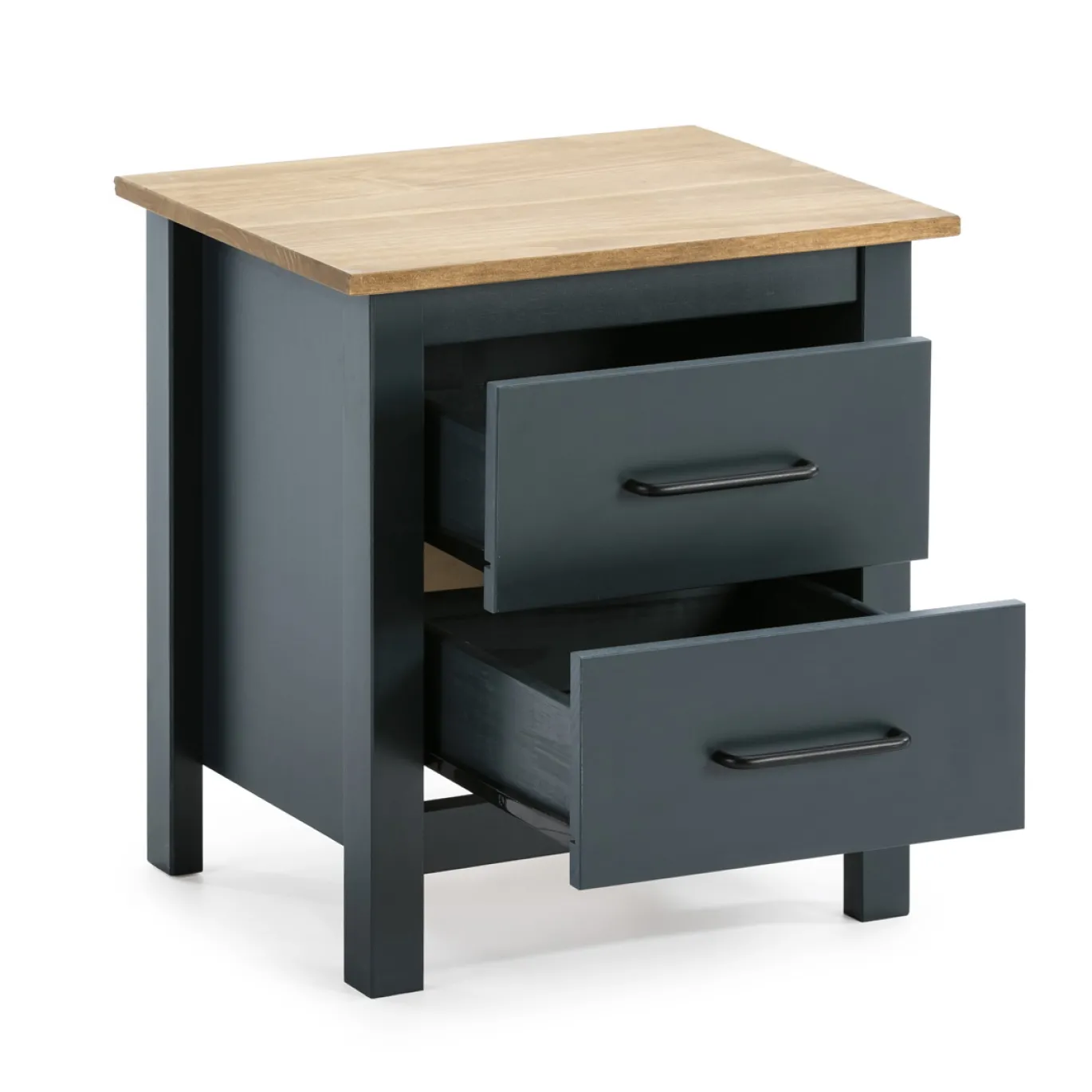 Nachtkastje Miranda 2L Blauw Wax - Giga Meubel