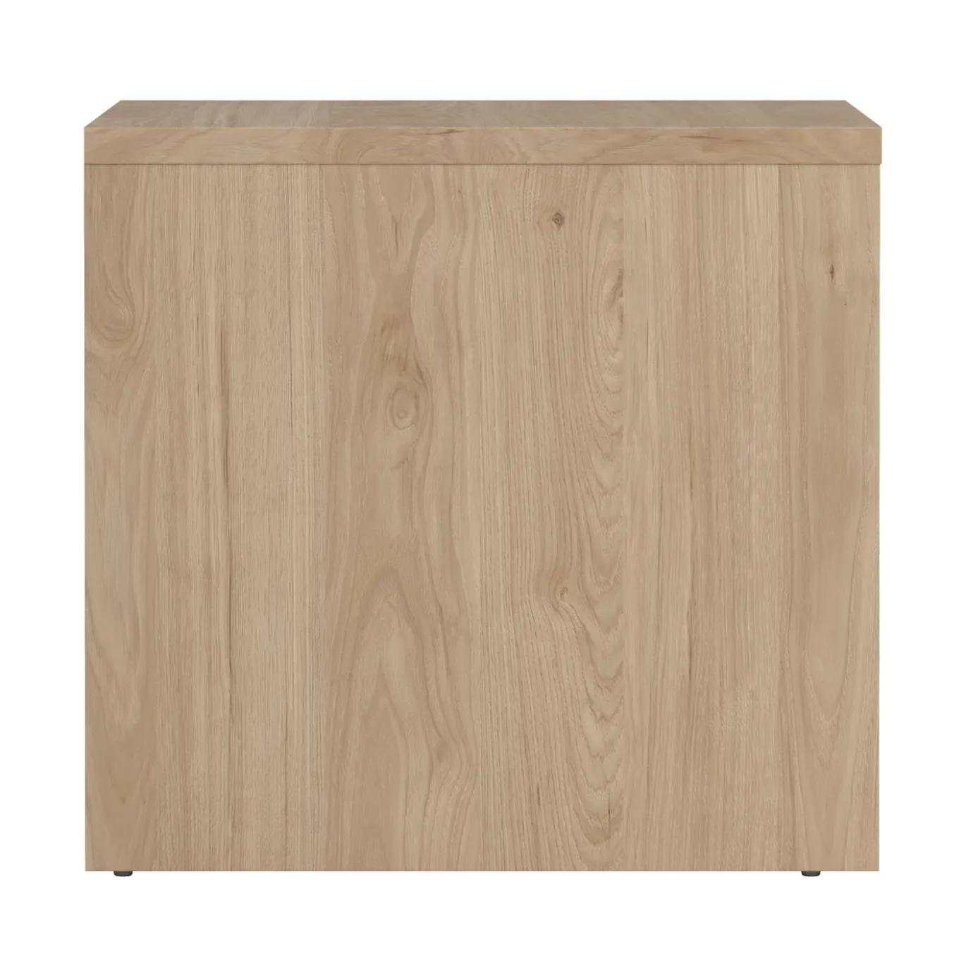 Nachtkastje Next 2 lades Hickory/Wit Hoogglans - Giga Living