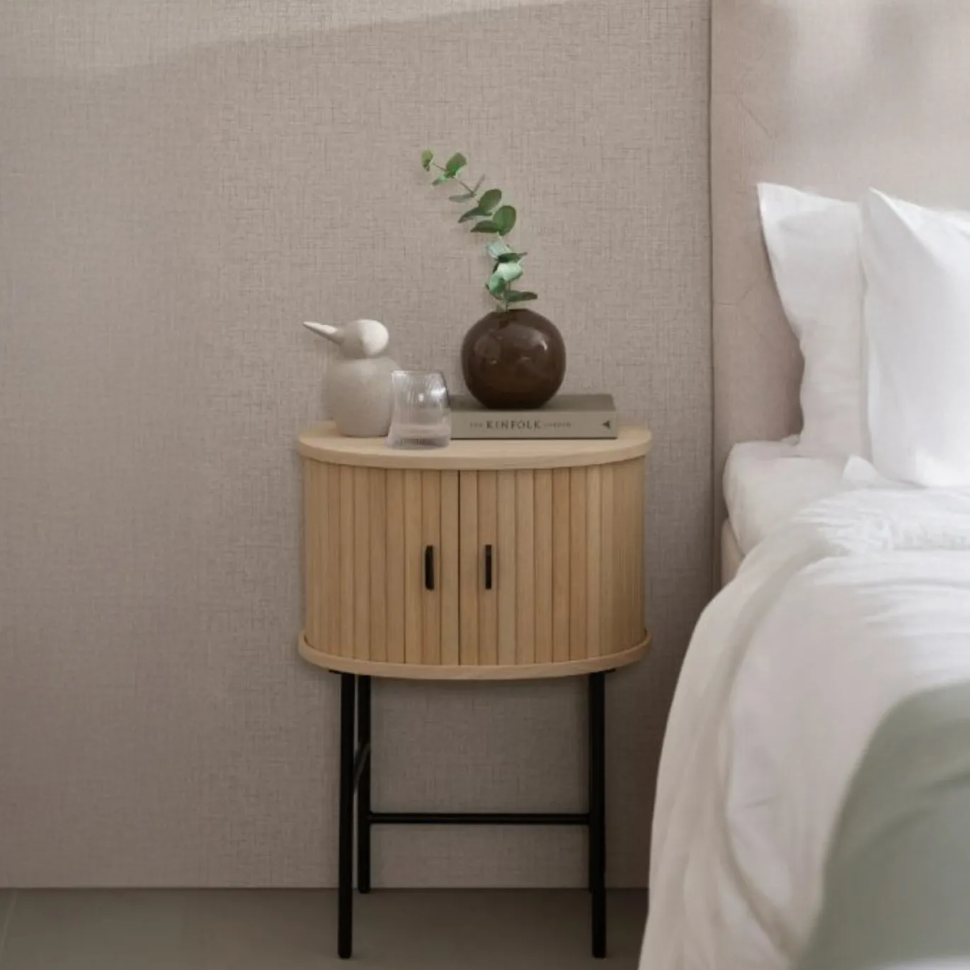 Nachtkastje Nola Naturel - Giga Living