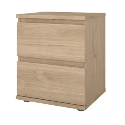 Nachtkastje Nova 2 lades Hickory - Giga Living