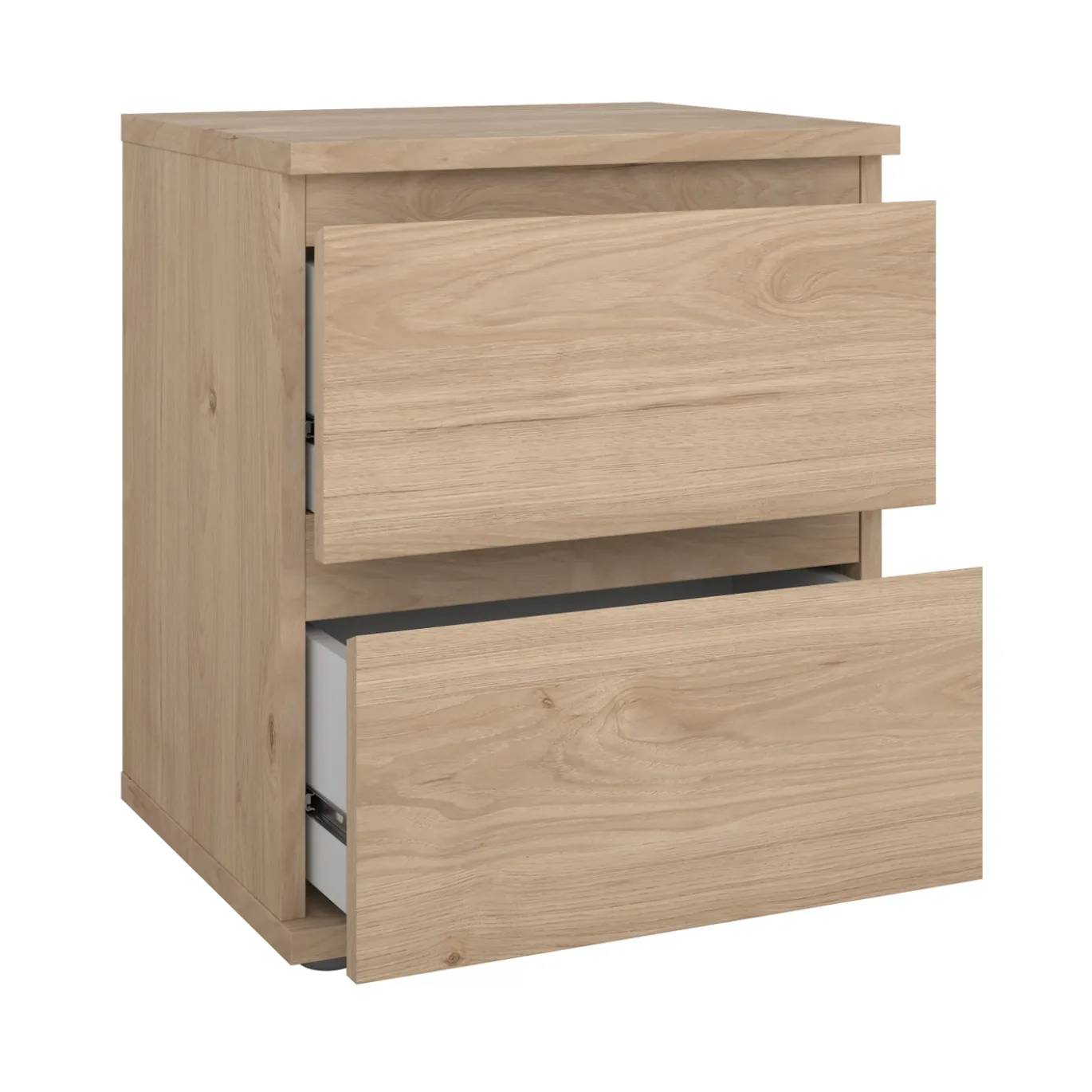Nachtkastje Nova 2 lades Hickory - Giga Living