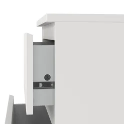 Nachtkastje Nova 2 lades Wit - Giga Living