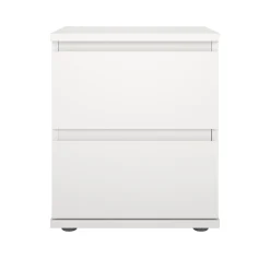 Nachtkastje Nova 2 lades Wit - Giga Living
