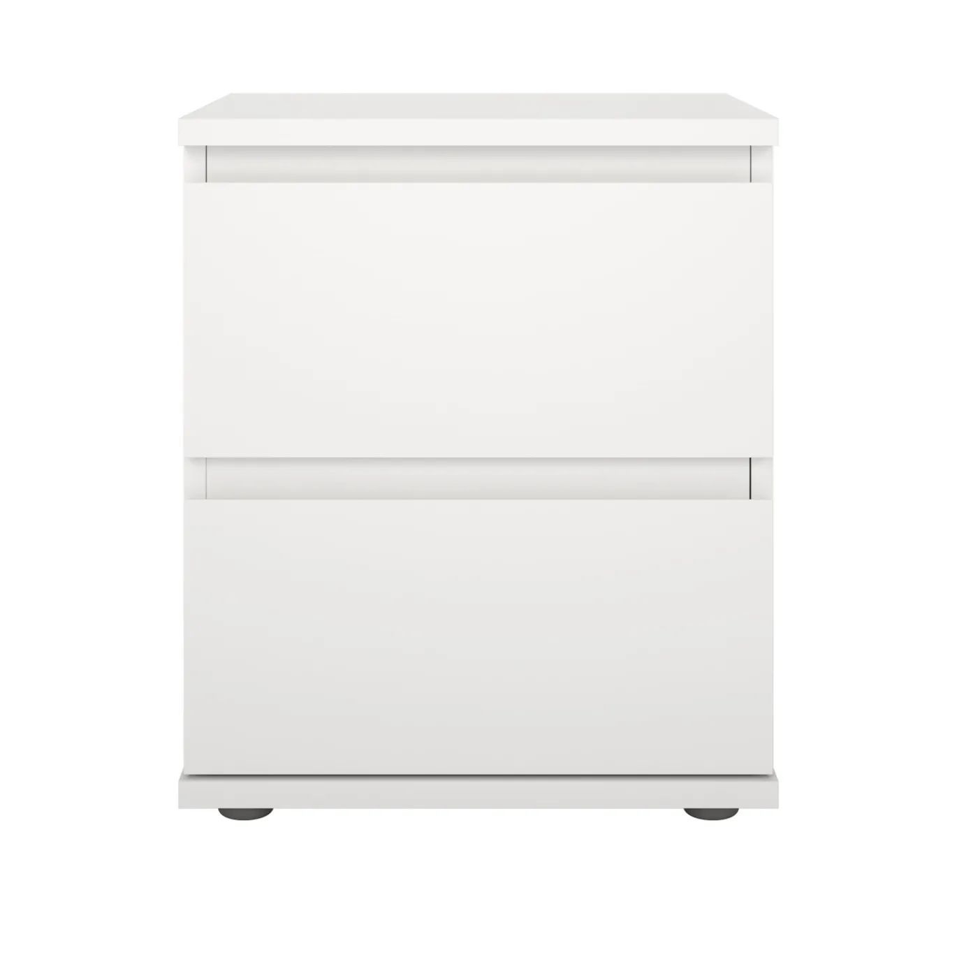 Nachtkastje Nova 2 lades Wit - Giga Living