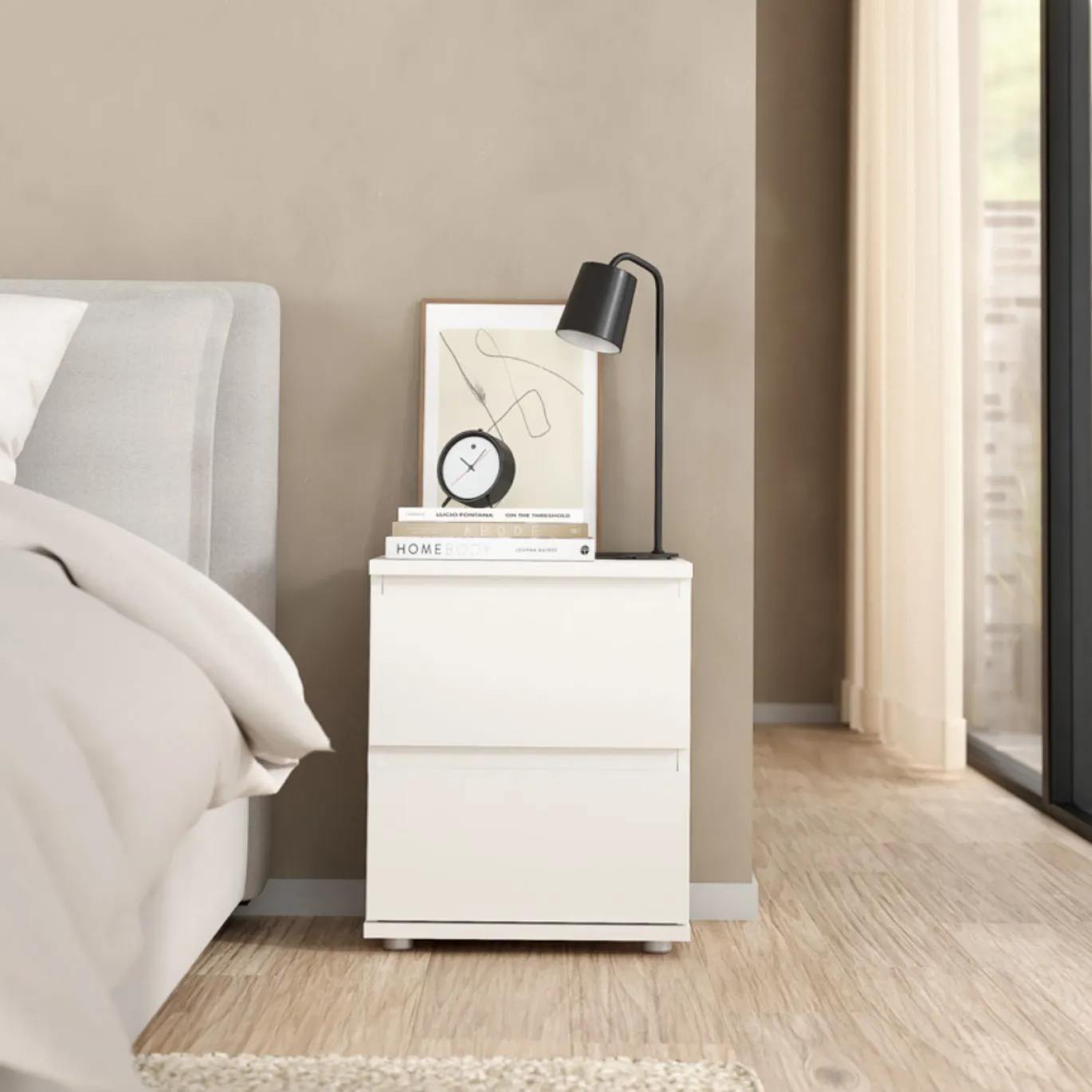 Nachtkastje Nova Wit - Giga Living