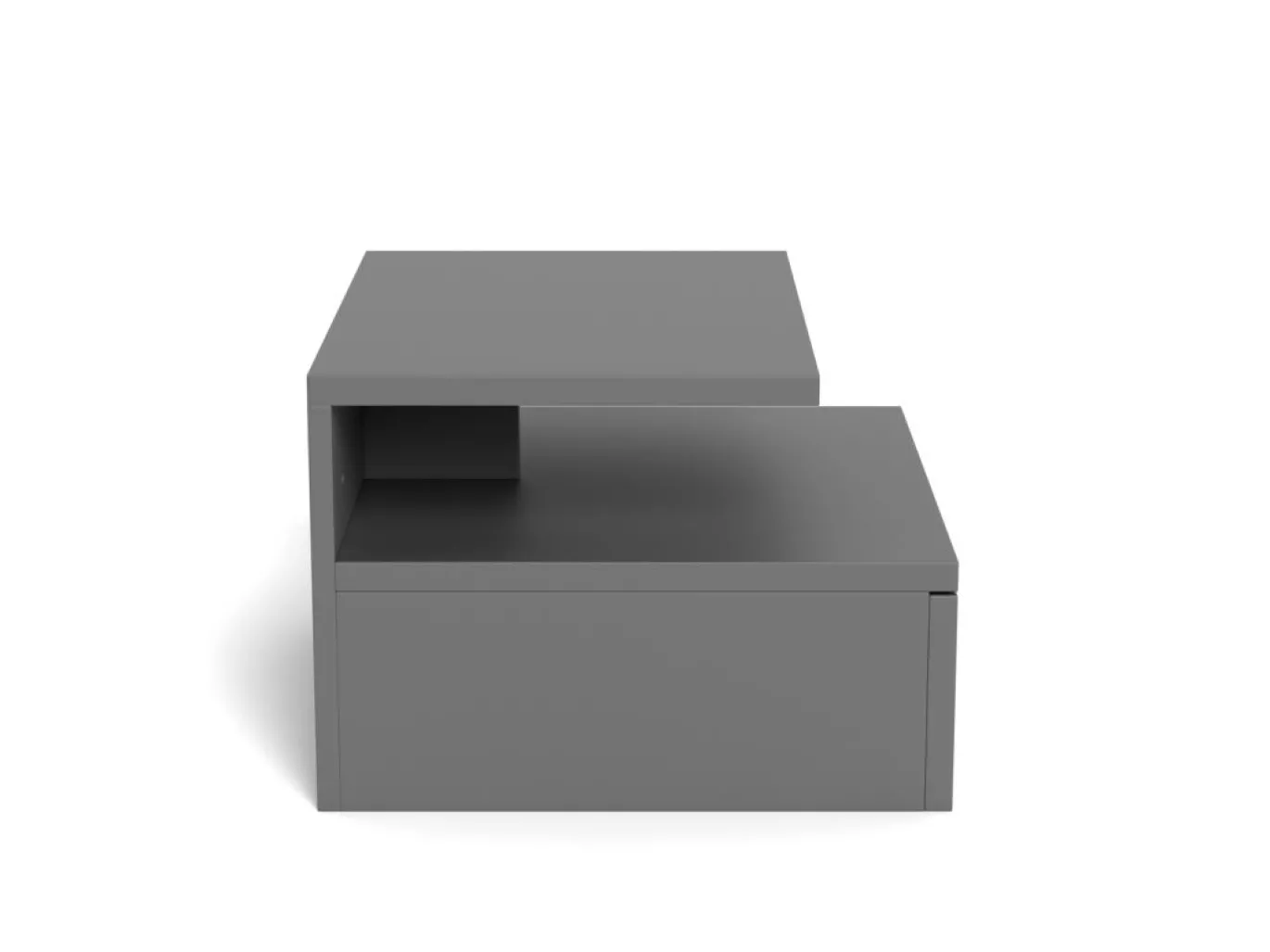 Nachtkastje Nyro Grijs 35cm - Giga Living