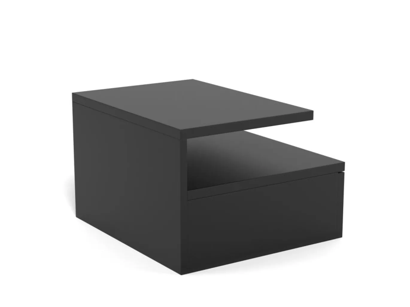Nachtkastje Nyro Zwart 35cm - Giga Living