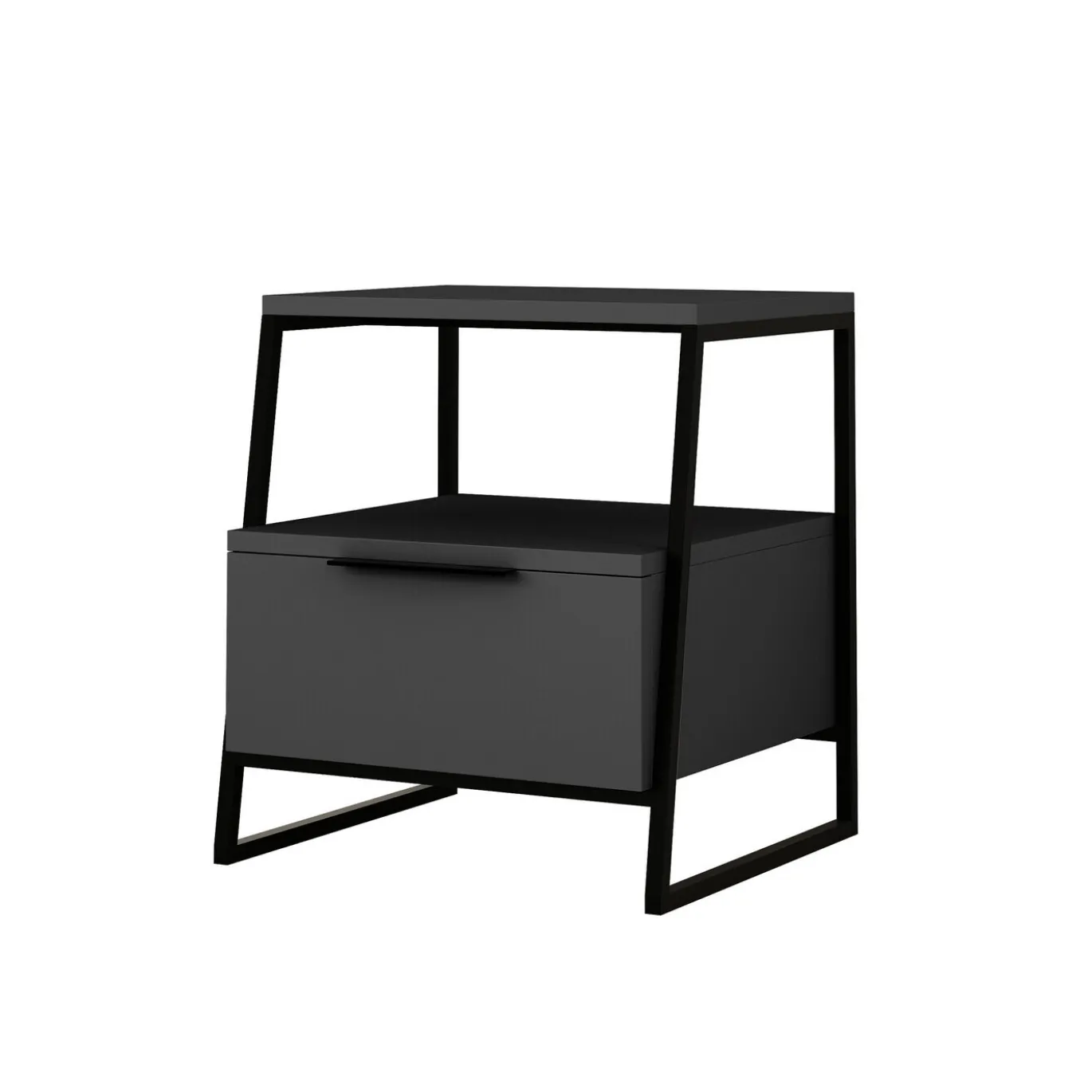 Nachtkastje Pal Melamine Antraciet