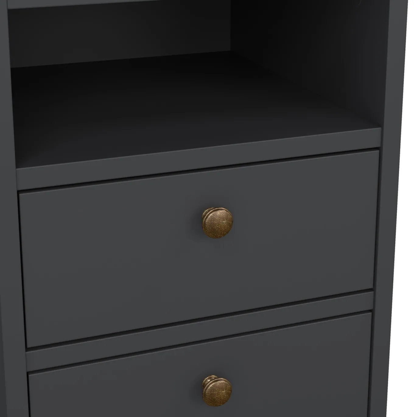 Nachtkastje Paris Matgrijs 60cm - Giga Living