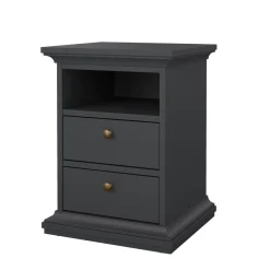 Nachtkastje Paris Matgrijs 60cm - Giga Living