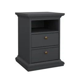 Nachtkastje Paris Matgrijs 60cm - Giga Living