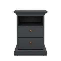Nachtkastje Paris Matgrijs 60cm - Giga Living