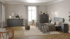 Nachtkastje Paris Matgrijs 60cm - Giga Living