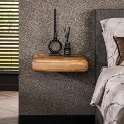 Nachtkastje Sleek Mangohout Zandkleur - Giga Meubel