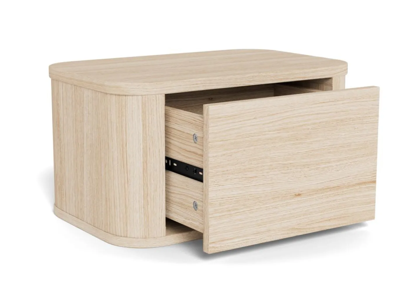 Nachtkastje Sterling Eiken Wit 46cm - Giga Living