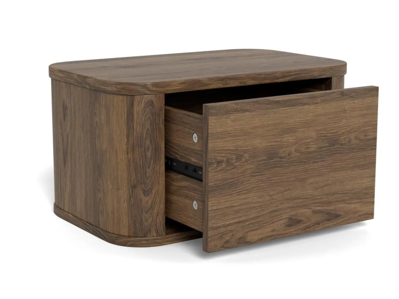 Nachtkastje Sterling Gerookt Eiken 46cm - Giga Living