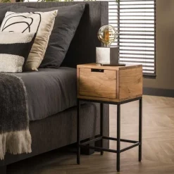 Nachtkastje Xs Flat Massief Acacia Naturel