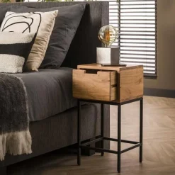 Nachtkastje Xs Flat Massief Acacia Naturel