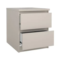 Nachtkastje Ylva 2-Lades Cashmere - Giga Living