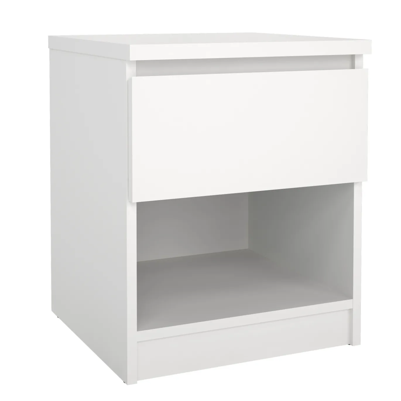 Nachtkastje Ylva 1 lade Wit - Giga Living