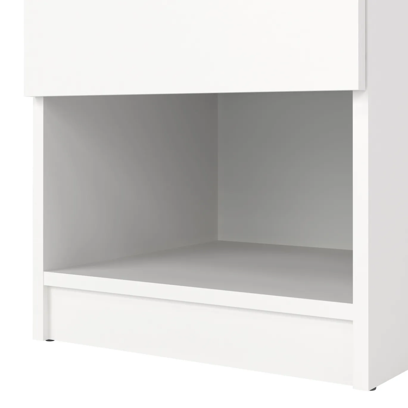 Nachtkastje Ylva 1 lade Wit - Giga Living