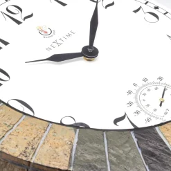 NeXtime Outdoor Klok Aster Weersbestendig met Thermometer