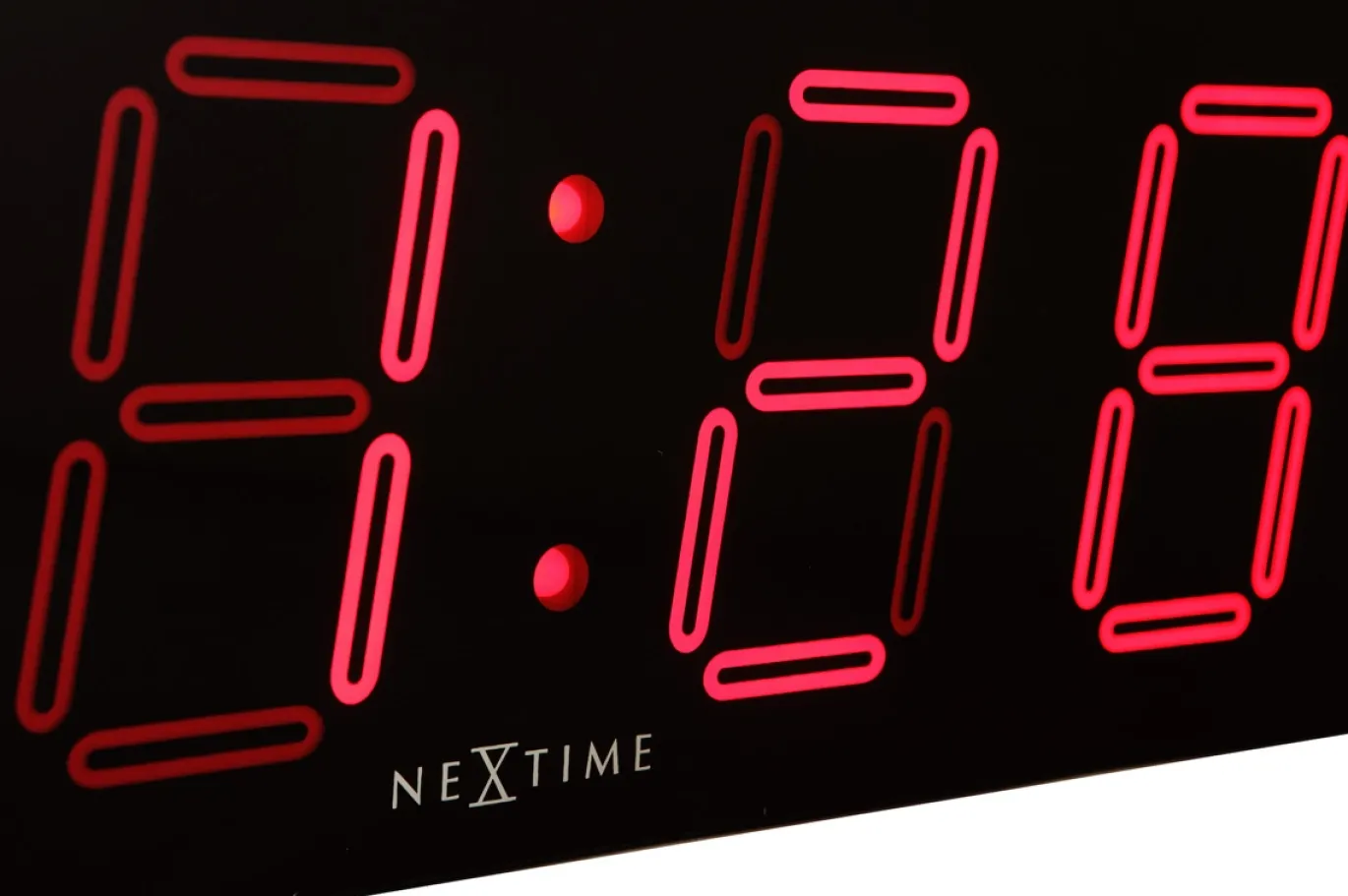 NeXtime Tafel/Wandklok Big D Zwart