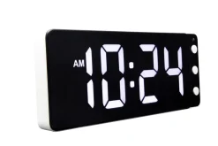 NeXtime Tafel/Wandklok Digital Wit LED