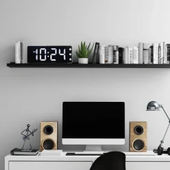 NeXtime Tafel/Wandklok Digital Wit LED