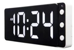 NeXtime Tafel/Wandklok Digital Wit LED