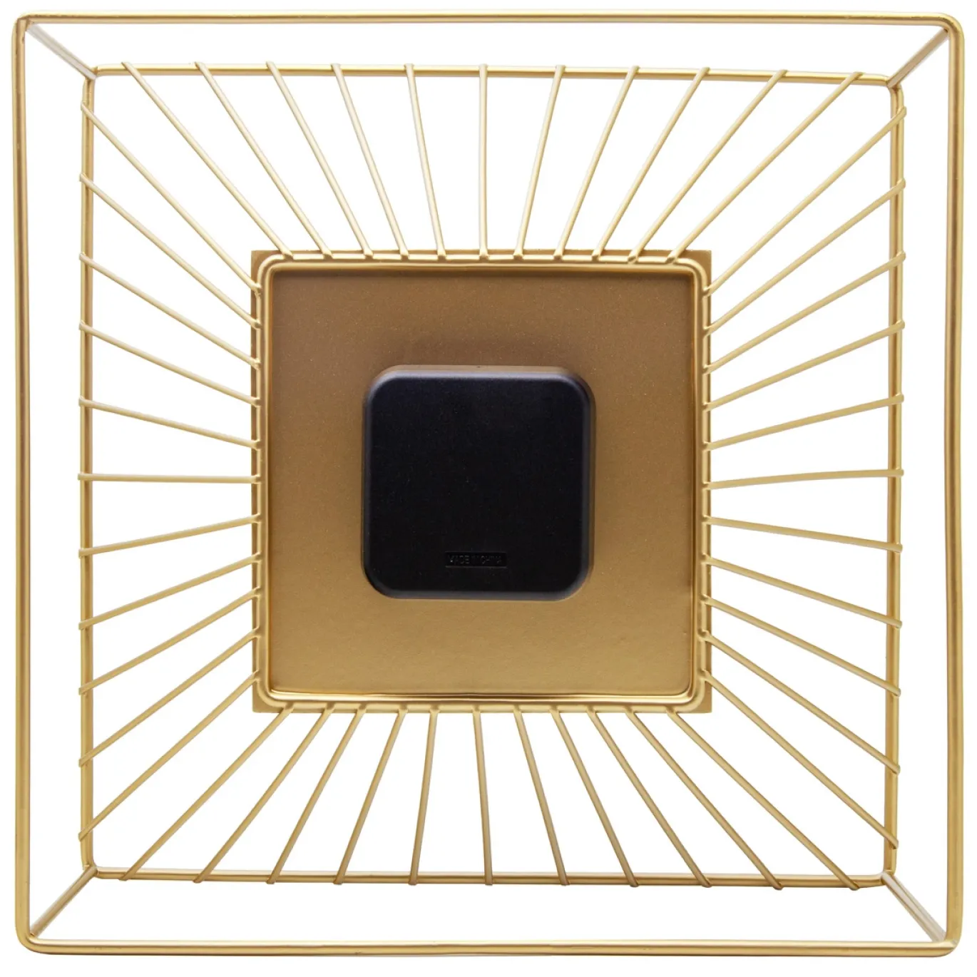NeXtime Tafel/Wandklok Vasco Metaal Goud 25x25cm
