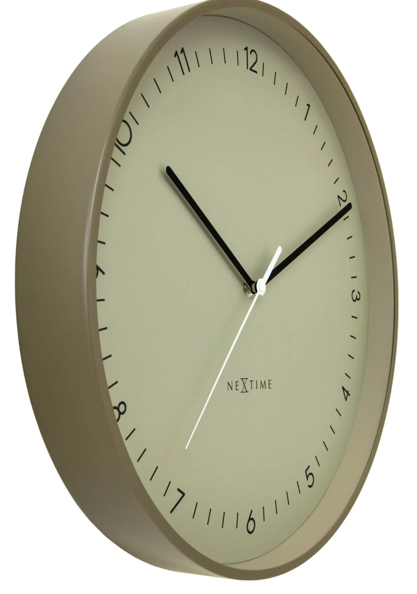 NeXtime Wandklok Berlin Khaki Ø40cm
