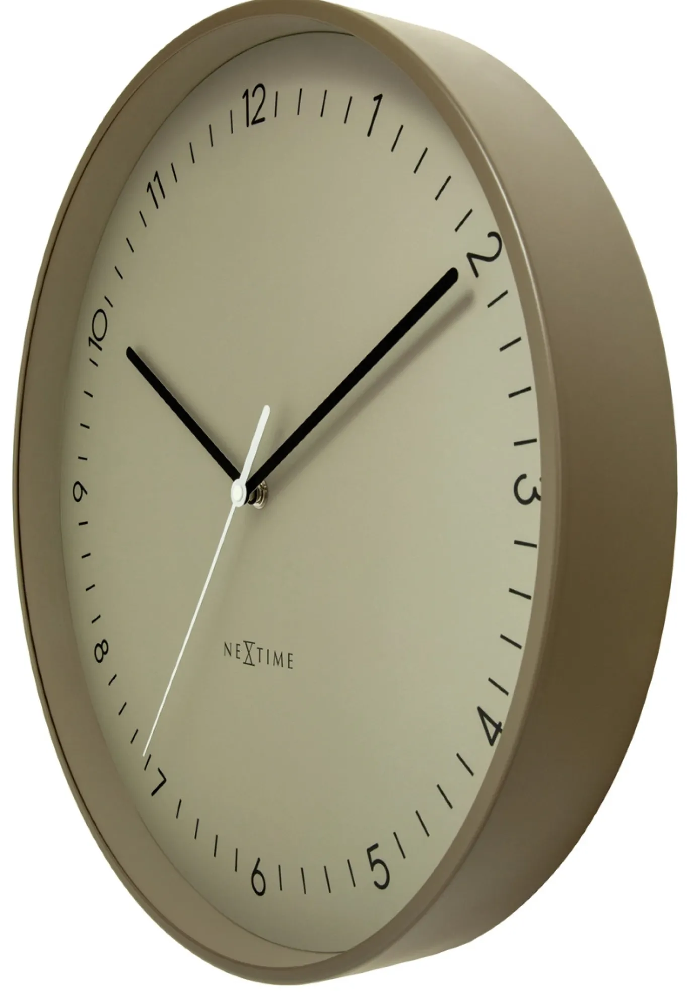 NeXtime Wandklok Berlin Khaki Ø40cm