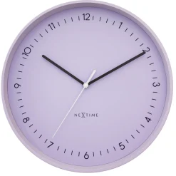 NeXtime Wandklok Berlin Lavendel Ø40cm