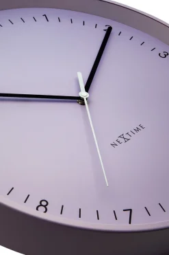 NeXtime Wandklok Berlin Lavendel Ø40cm
