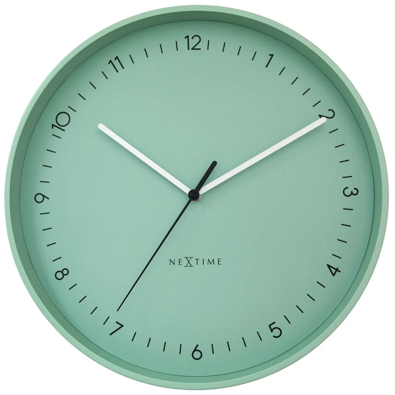NeXtime Wandklok Berlin Mintgroen Ø40cm