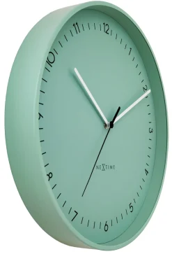 NeXtime Wandklok Berlin Mintgroen Ø40cm