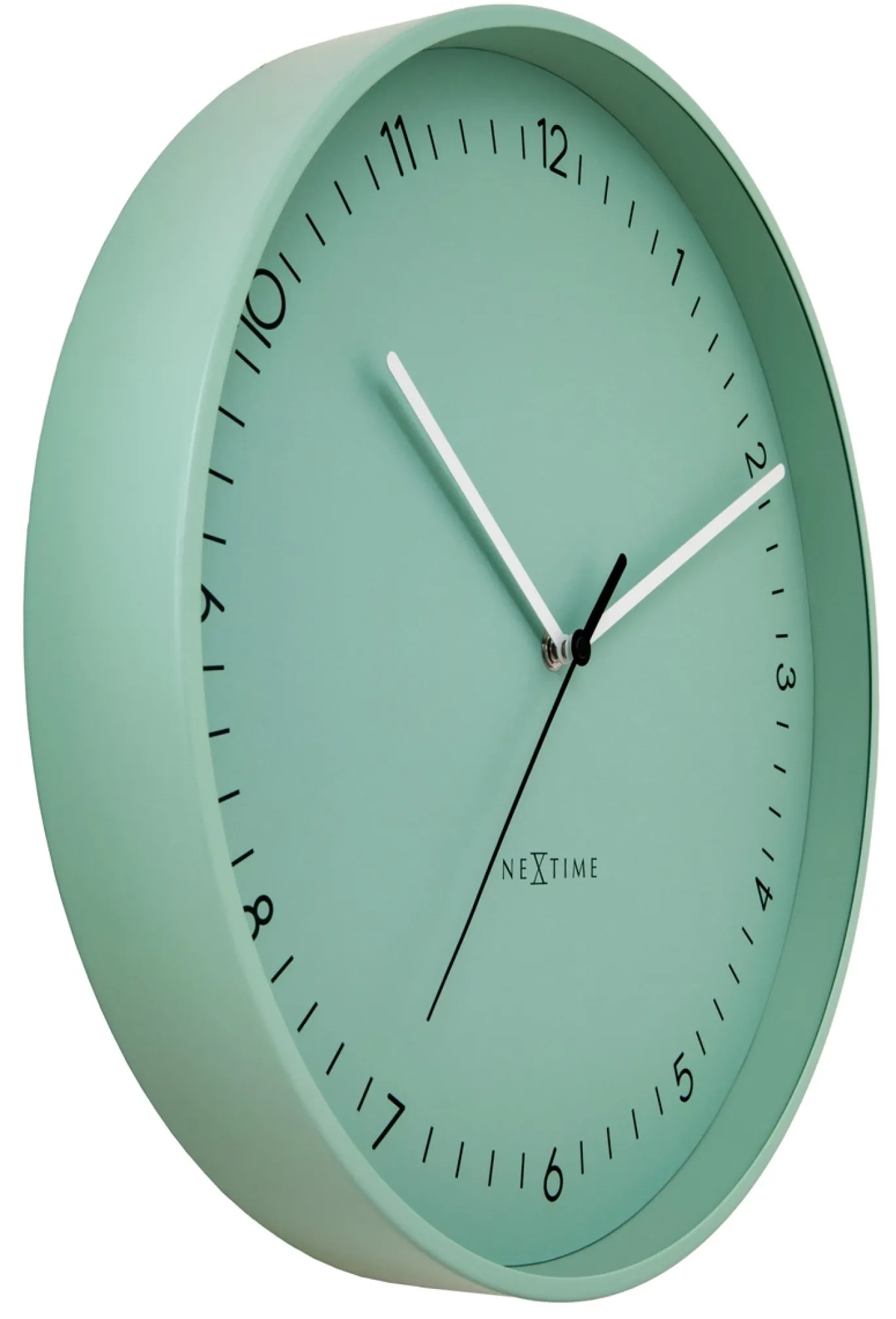 NeXtime Wandklok Berlin Mintgroen Ø40cm