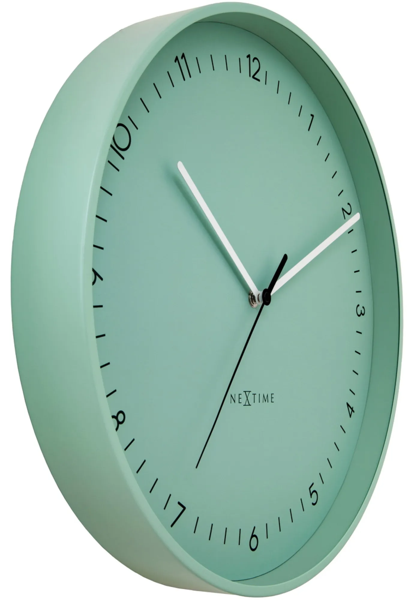 NeXtime Wandklok Berlin Mintgroen Ø40cm