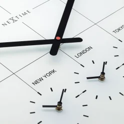 NeXtime Wandklok Big City Wit Ø43cm