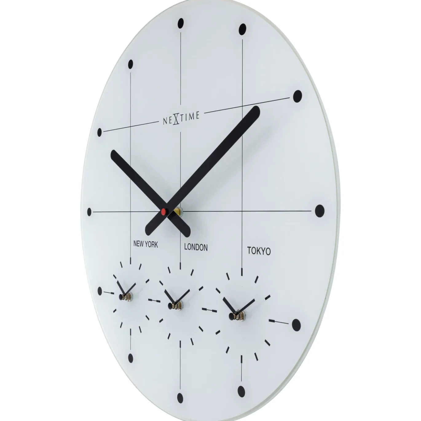 NeXtime Wandklok Big City Wit Ø43cm