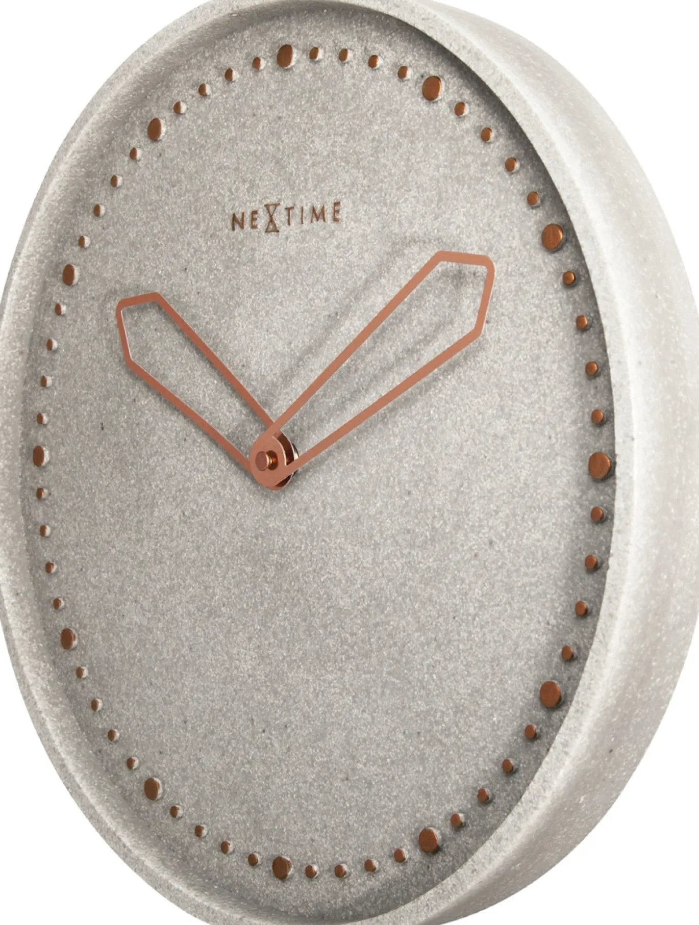 NeXtime Wandklok Cross Polyresin Grijs Ø35cm