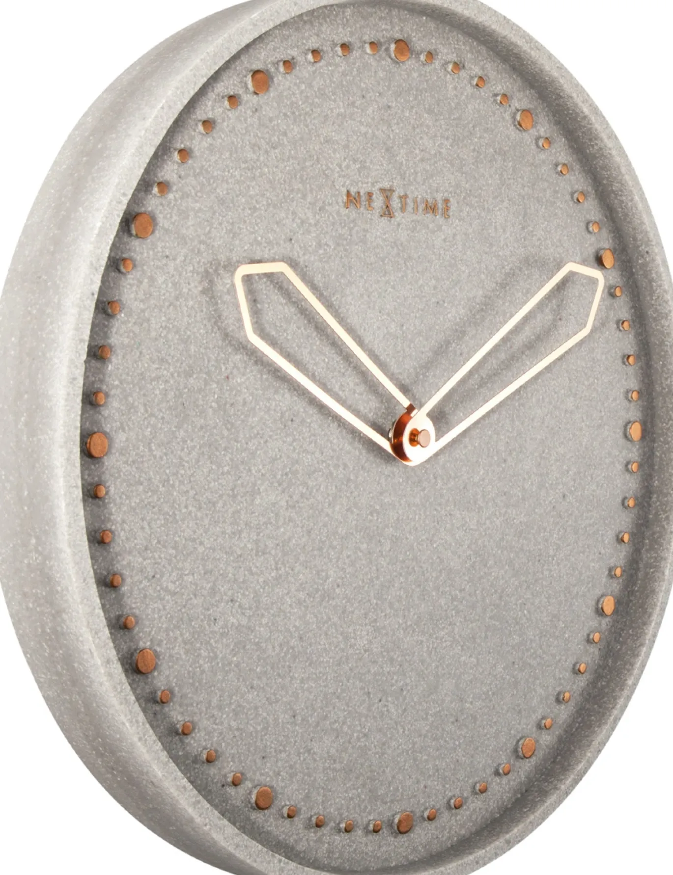 NeXtime Wandklok Cross Polyresin Grijs Ø35cm