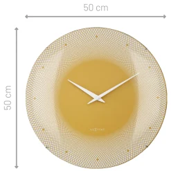 NeXtime Wandklok Deep Geel Ø50cm